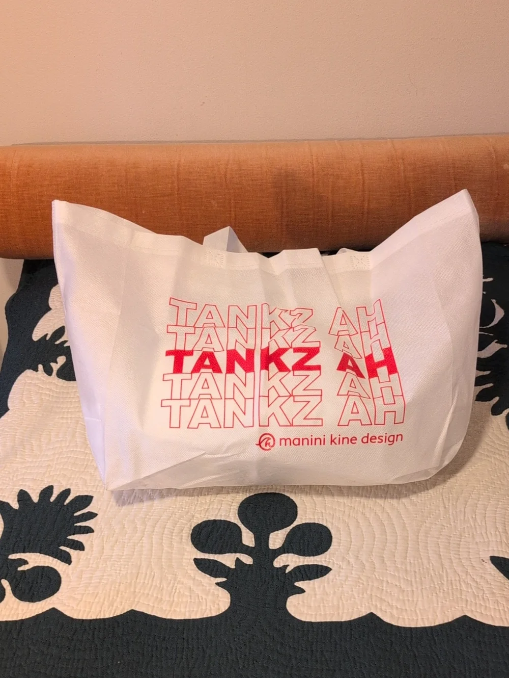 Manini Kine Design TANKZ AH Huge Tote Bag (Made In Hawaii )